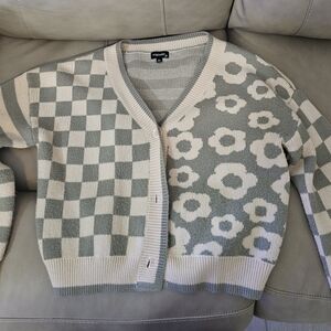Patterned Cardigan Sweater